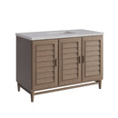 James Martin Portland 48" Single Bathroom Vanity, Whitewashed Walnut