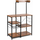 4 Tier Vintage Kitchen Baker's Rack Utility Microwave Stand-Coffee by LJGDeals