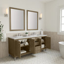 James Martin Chicago 72" Double Bathroom Vanity, Walnut Whisper