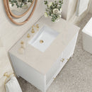 James Martin Myrrin 36" Single Bathroom Vanity, Bright White
