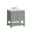 James Martin Breckenridge 30" Single Bathroom Vanity, Smokey Celadon