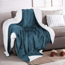 Velvet Plush Sherpa Bed Blanket - Sherpa Fleece Collection by Great Bay Home