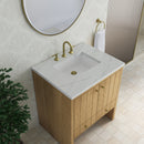 James Martin Hudson 30" Single Bathroom Vanity, Light Natural Oak