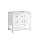 James Martin Breckenridge 36" Single Bathroom Vanity, Bright White
