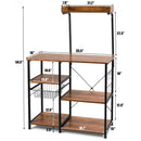 4 Tier Vintage Kitchen Baker's Rack Utility Microwave Stand-Coffee by LJGDeals
