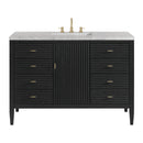 James Martin Myrrin 48" Single Bathroom Vanity, Carbon Oak