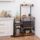 4 Tier Vintage Kitchen Baker's Rack Utility Microwave Stand-Coffee by LJGDeals