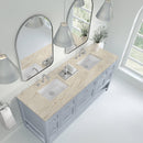 James Martin Breckenridge 72" Double Bathroom Vanity, Serenity Blue