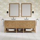 James Martin Breckenridge 84" Double Bathroom Vanity, Light Natural Oak