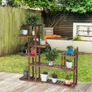 7-Tier Flower Wood Stand Plant Display Rack Storage Shelf by LJGDeals