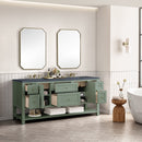 James Martin Breckenridge 72" Double Bathroom Vanity, Smokey Celadon