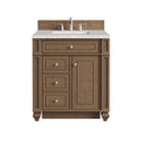 James Martin Bristol 30" Single Bathroom Vanity, Saddle Brown