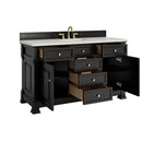 James Martin Brookfield 60" Single Bathroom Vanity, Black Onyx