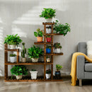 7-Tier Flower Wood Stand Plant Display Rack Storage Shelf by LJGDeals