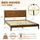Haven Solid Wood Bed Frame
