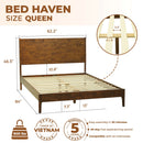 Haven Solid Wood Bed Frame