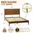 Haven Solid Wood Bed Frame by Megsu