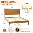 Haven Solid Wood Bed Frame by Megsu