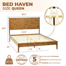 Haven Solid Wood Bed Frame