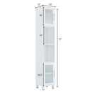 71 Inch Tall Tower Bathroom Storage Cabinet and Organizer Display Shelves for Bedroom by LJGDeals
