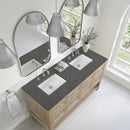 James Martin Breckenridge 60" Double Bathroom Vanity, Whitewashed Oak