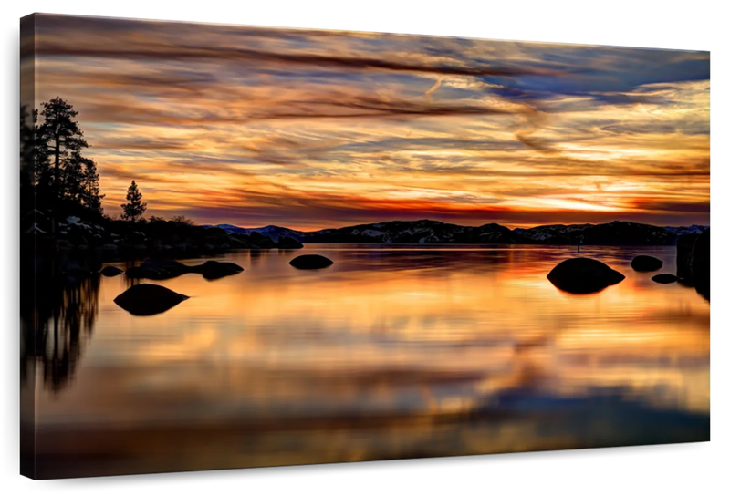 Lake Tahoe Granite Boulders Wall Art