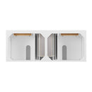 James Martin Lorelai 60" Double Bathroom Vanity, Bright White
