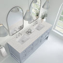 James Martin Breckenridge 72" Double Bathroom Vanity, Serenity Blue