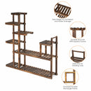 7-Tier Flower Wood Stand Plant Display Rack Storage Shelf by LJGDeals