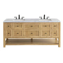 James Martin Breckenridge 72" Double Bathroom Vanity, Light Natural Oak