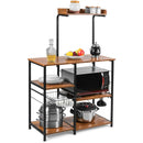 4 Tier Vintage Kitchen Baker's Rack Utility Microwave Stand-Coffee by LJGDeals