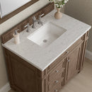 James Martin Bristol 36" Single Bathroom Vanity, Whitewashed Walnut
