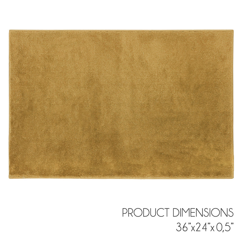 Sussex Home, Landing Rug, Slip Resistant Indoor Carpets Includes Adhesive Tape  2' x 3'-Solid Collection |Beige