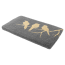Birds On Branch - Gray Coir Doormat