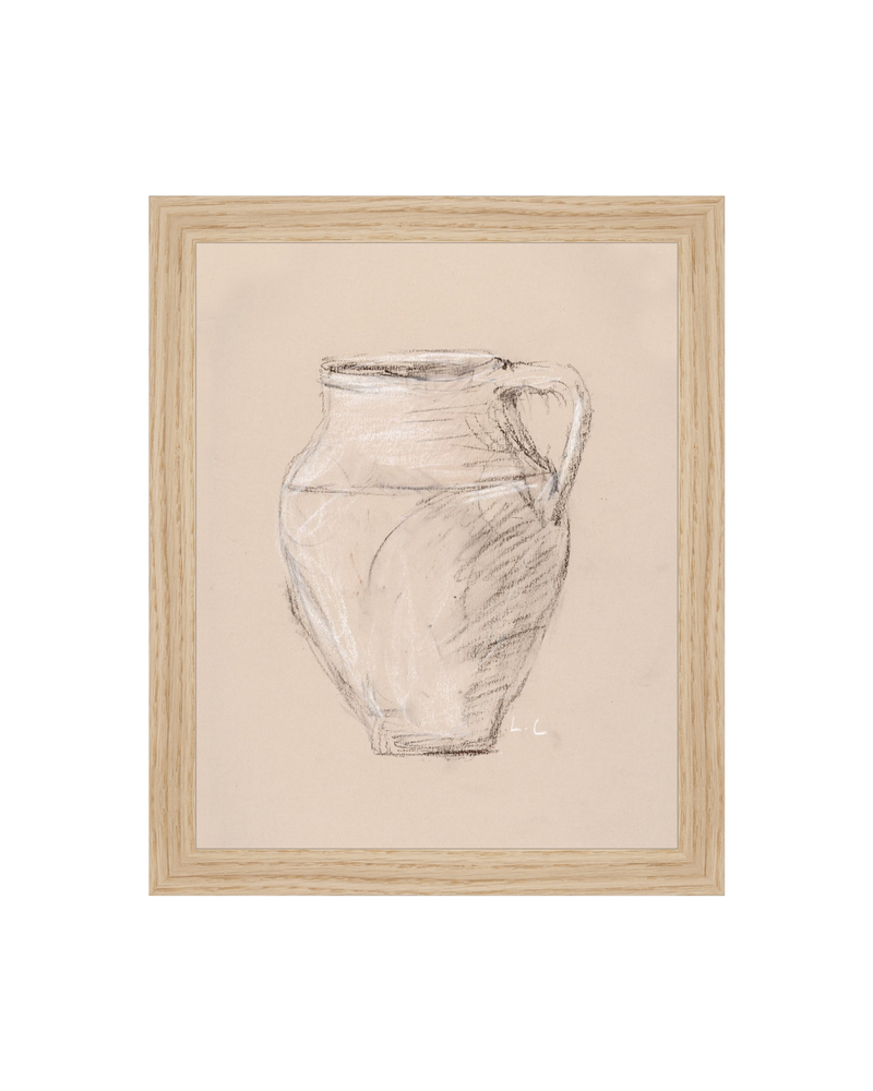 Vase Drawing Sepia