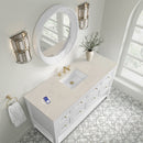 James Martin Breckenridge 60" Single Bathroom Vanity, Bright White
