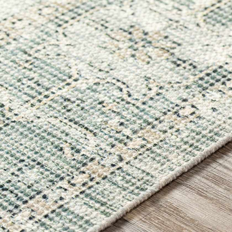 Sandiacre Traditional Dark Green Area Rug