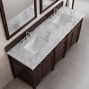 James Martin Brittany 72" Double Bathroom Vanity, Burnished Mahogany