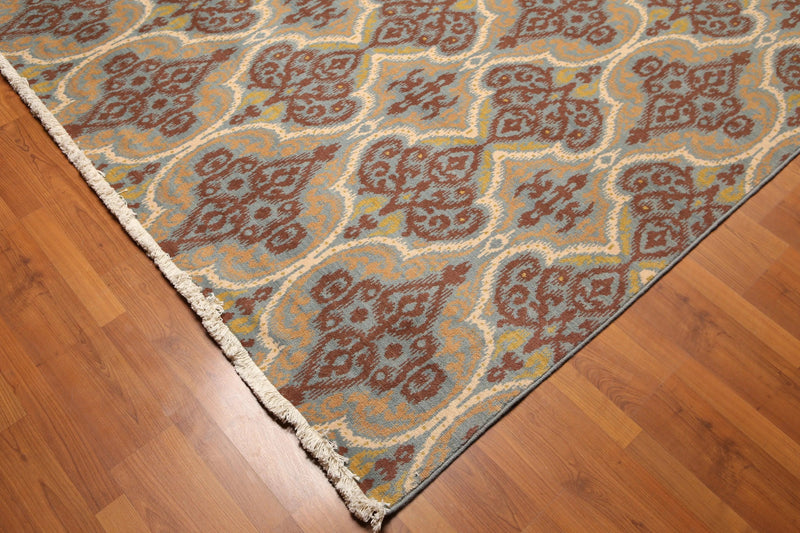 9' x 12' Hand knotted Eclectic Print Wool Full Pile Oriental Area Rug