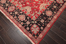 7'10" x 10' Hand Knotted Reversible Heriz Wool Area Rug Red