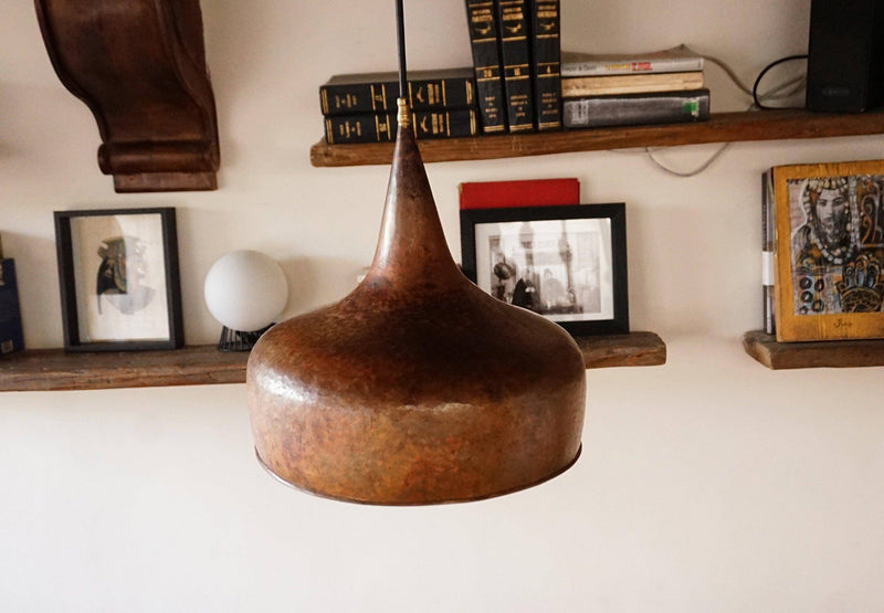 Rustic Antique Copper Kitchen Island Pendant Light