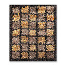 4x6 Black Vintage 70s Handmade in USA Cotton Hippie Funky Shag Area Rug