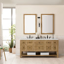 James Martin Breckenridge 72" Double Bathroom Vanity, Light Natural Oak