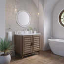 James Martin Portland 36" Single Bathroom Vanity, Whitewashed Walnut