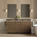 James Martin Brookfield 72" Double Bathroom Vanity, Pecan