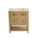 James Martin Breckenridge 30" Single Bathroom Vanity, Light Natural Oak