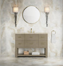 James Martin Lucian 48" Single Bathroom Vanity, Pebble Oak