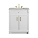 James Martin Bellshire 30" Single Bathroom Vanity, Bright White