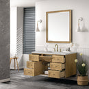 James Martin Laurent 48" Dual Mount Single Bathroom Vanity, Light Natural Oak