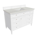 James Martin Brittany 48" Single Bathroom Vanity, Bright White